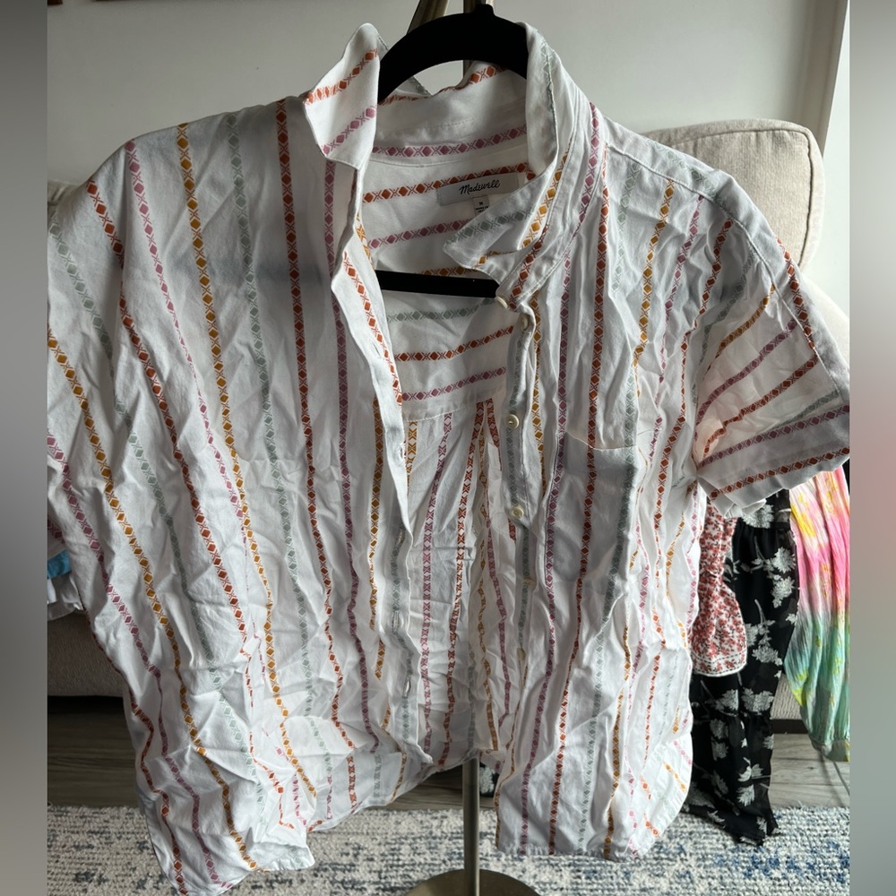 Madewell Top- just wrinkled